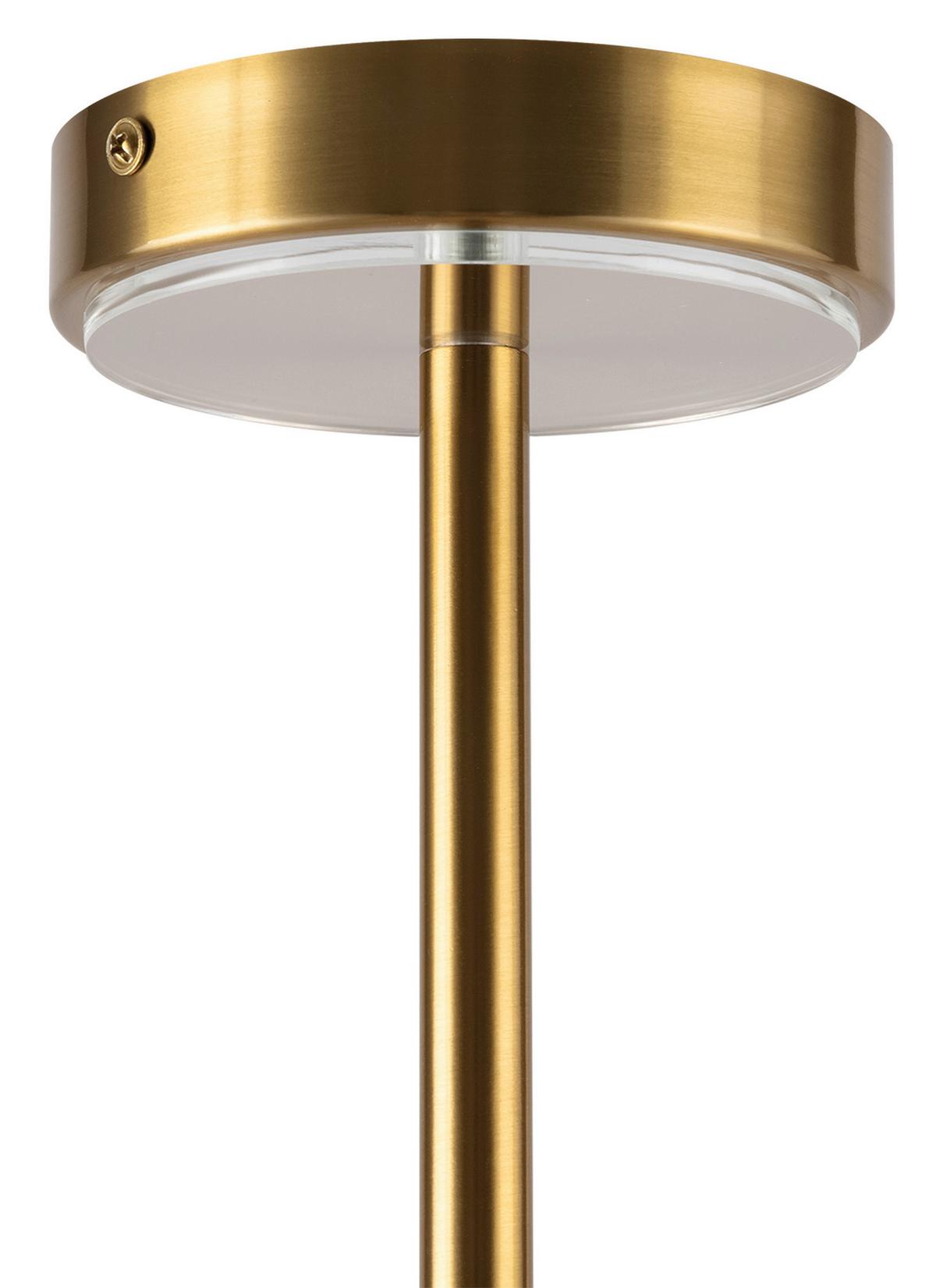 Kronleuchter Arco Messingfarben max. 40 Watt - Messingfarben, Trend, Glas/Metall (61/44,7/61cm) - MAYTONI