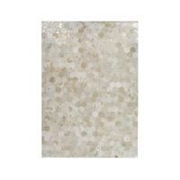 WEBTEPPICH SPARK 210 ELFENBEIN / GOLD - Goldfarben/Creme, Design, Leder (120/170cm) - Kayoom