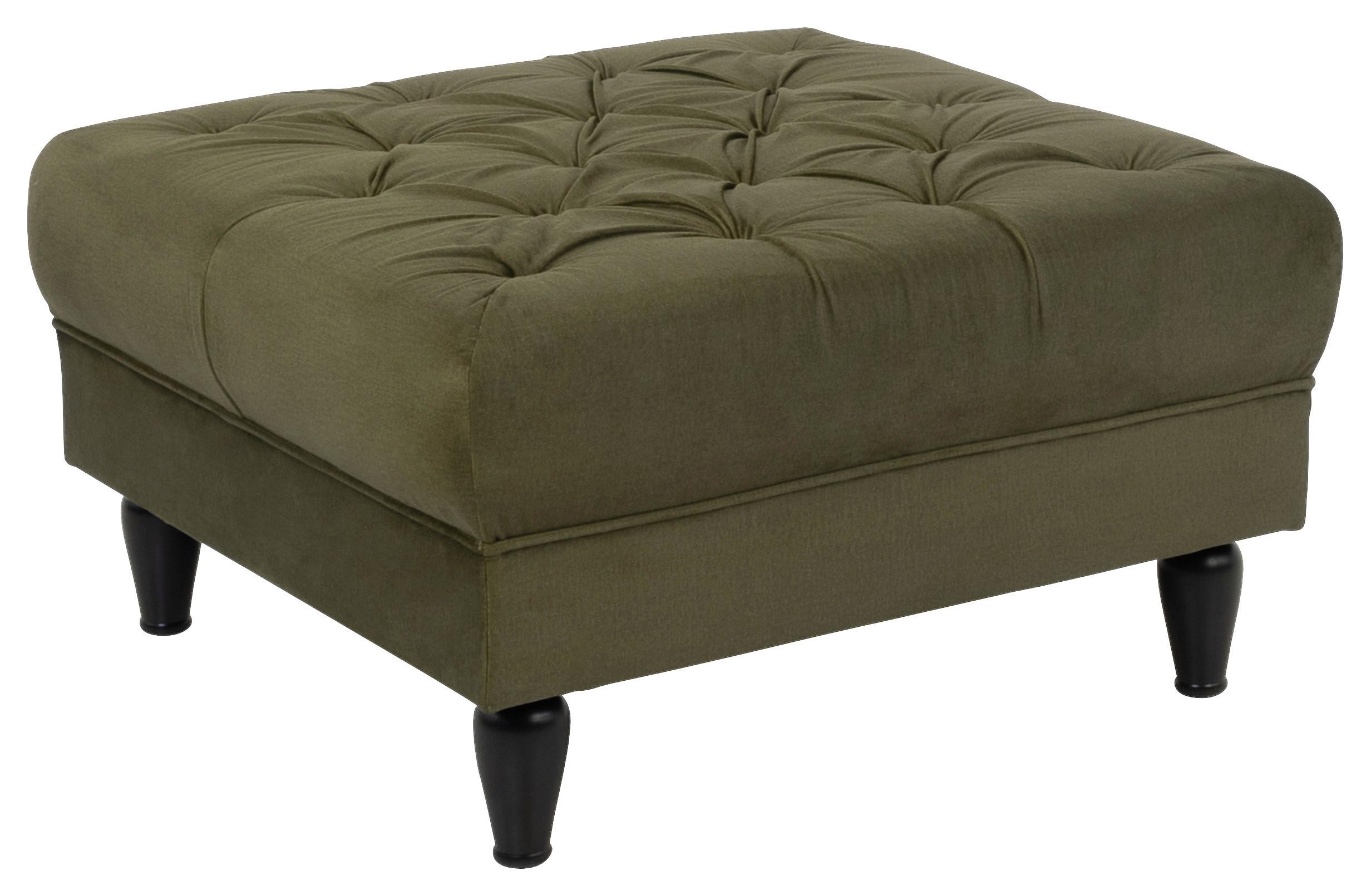 Tabure Cupido - maslinasto zelena/crna, Design, tekstil/drvo (82/44/82cm) - Mömax