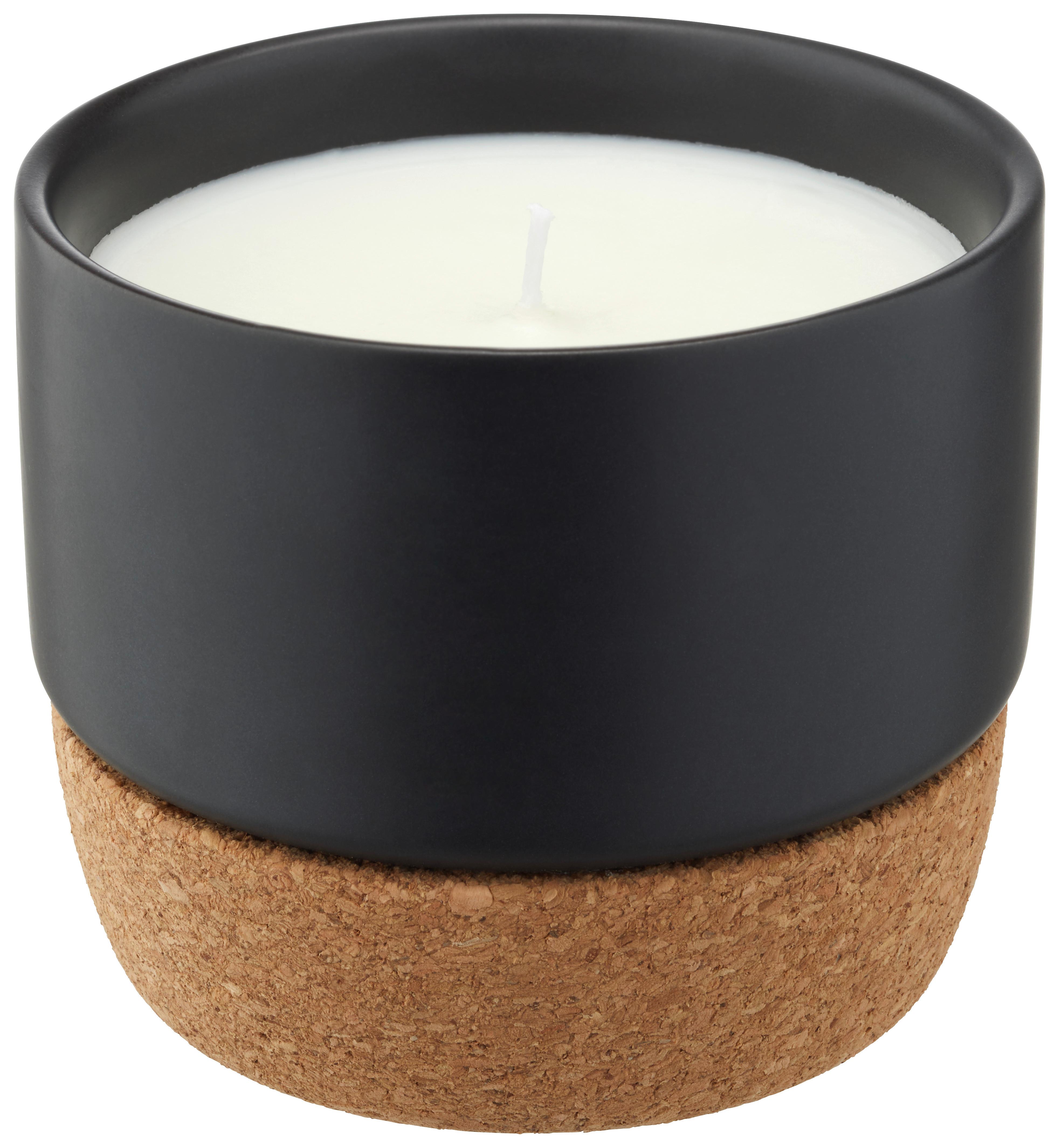 Gyertya Kerámia Edényben Violetta - világoskék/barna, faalapú anyag/kerámia (9,5/8cm) - Modern Living