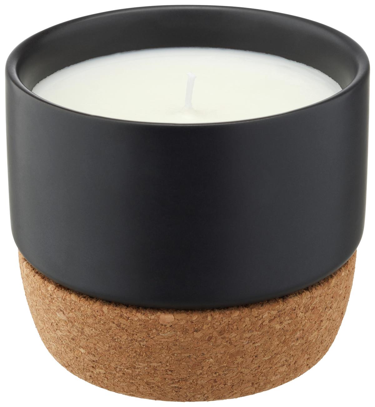 Gyertya Kerámia Edényben Violetta - világoskék/barna, faalapú anyag/kerámia (9,5/8cm) - Modern Living