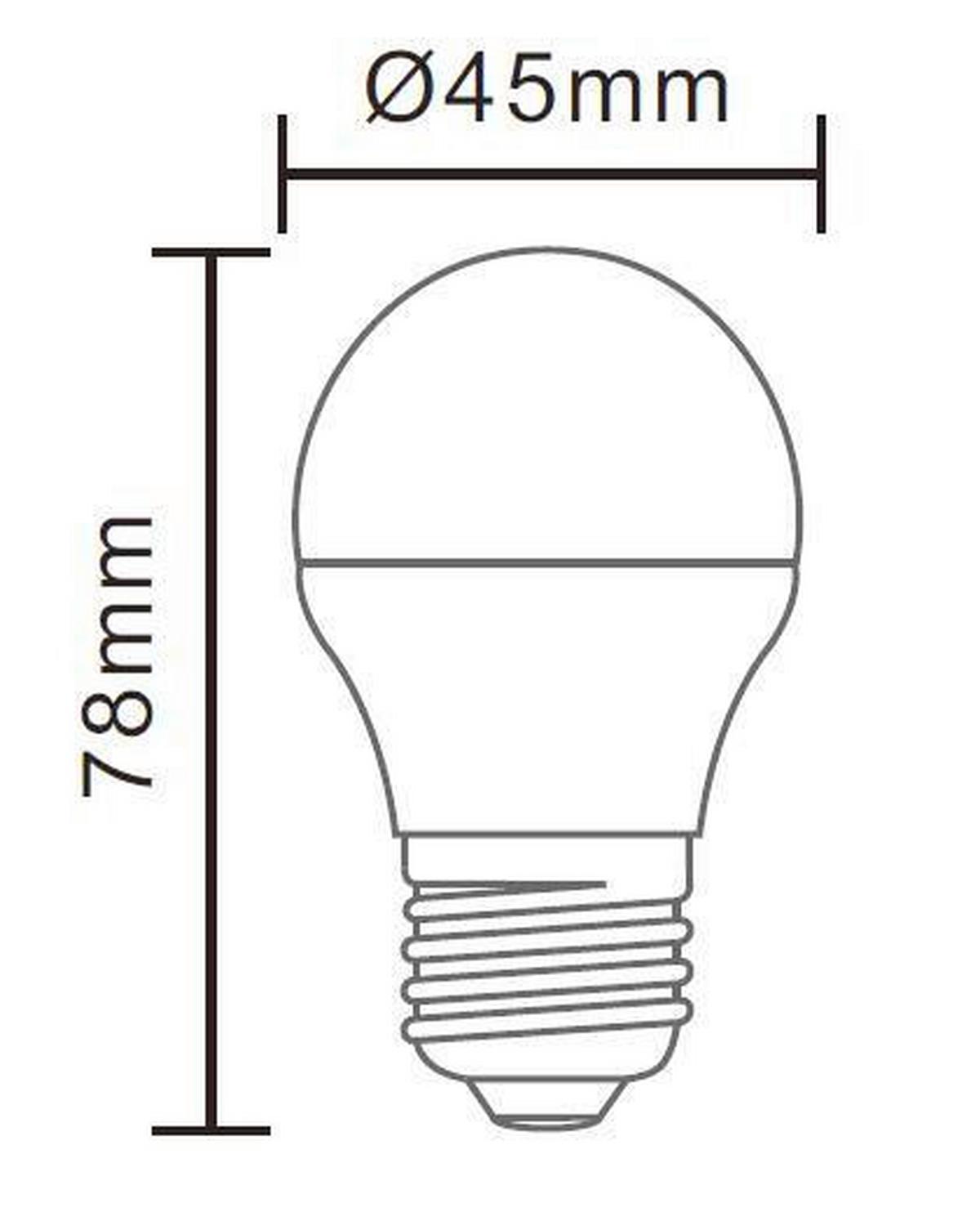 LED-Leuchtmittel 10562DCK max. 5 Watt - Opal, Kunststoff (4,7/8,8cm)