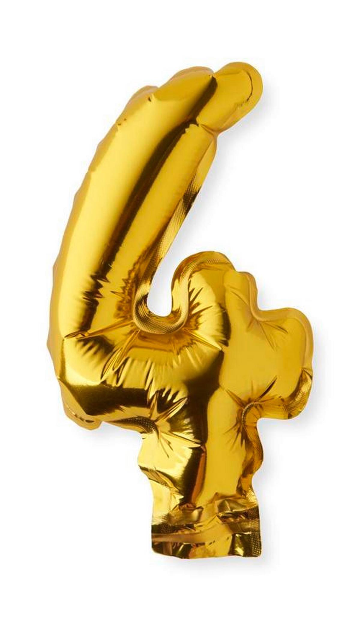 BALON NUMBERS - kolor srebrny/kolor złoty, tworzywo sztuczne (9/15cm) - Modern Living