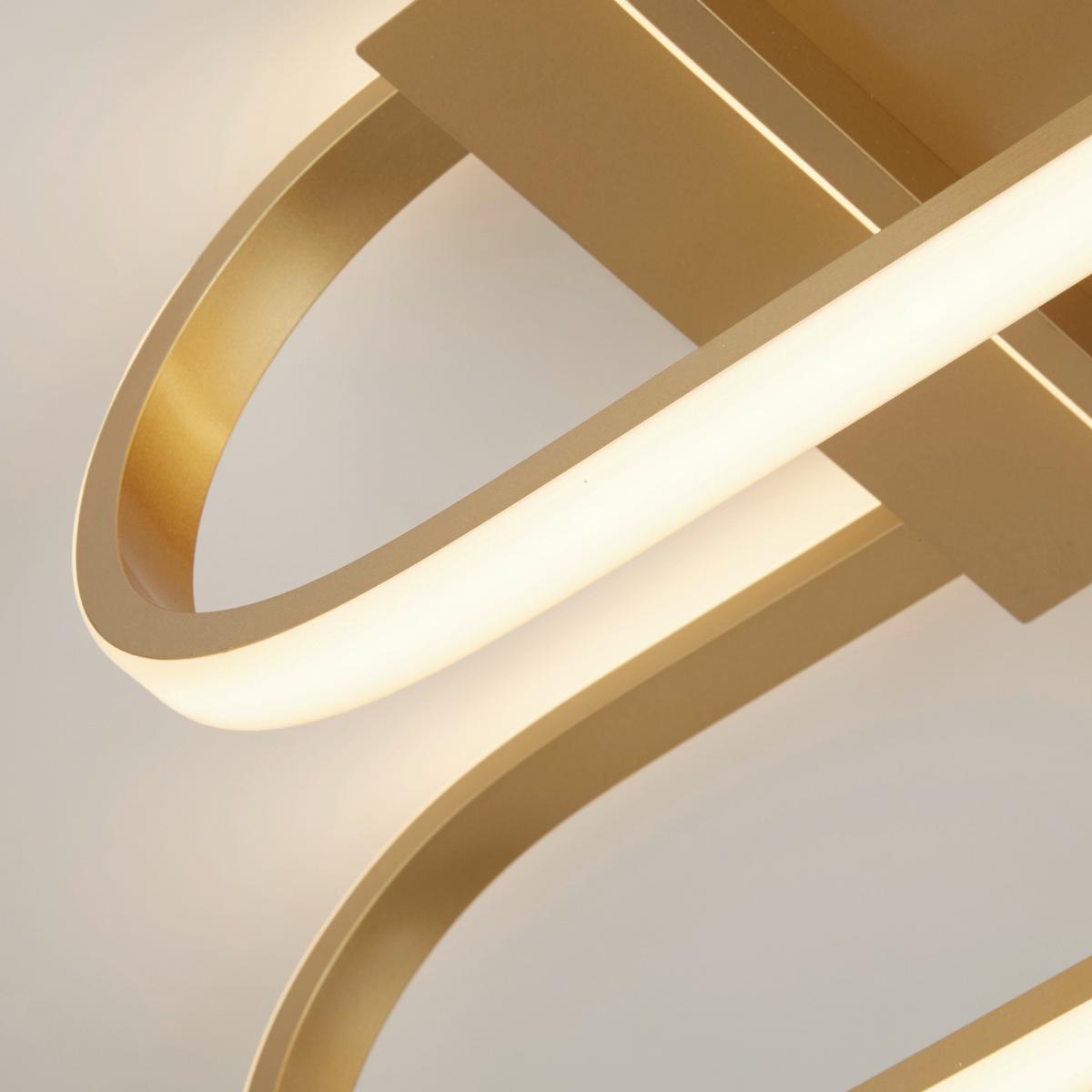 Led Mennyezeti Lámpa Clip 61774go - aranyszínű/fehér, Design, fém (65/38,5/18cm)