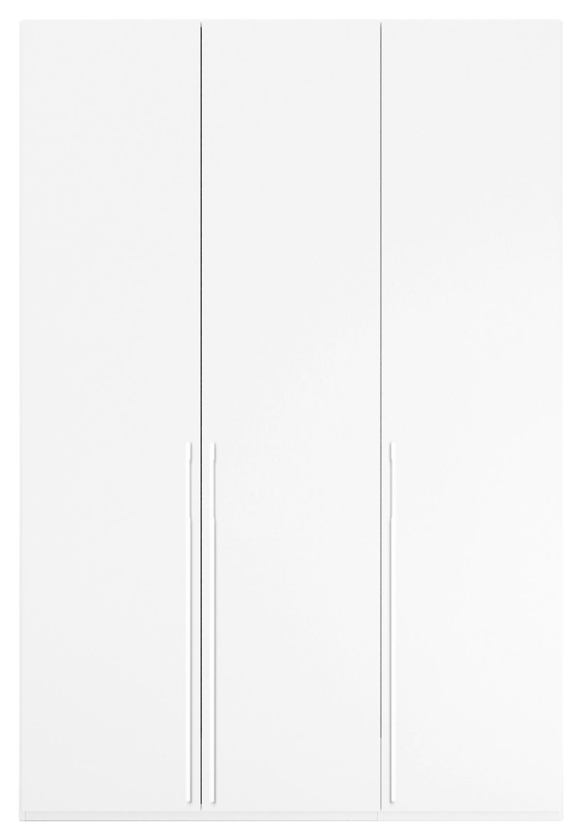 Omara S Klasičnimi Vrati Skat Pure, Bela - bela, Trend, kovina/leseni material (151/223/60cm) - Novel