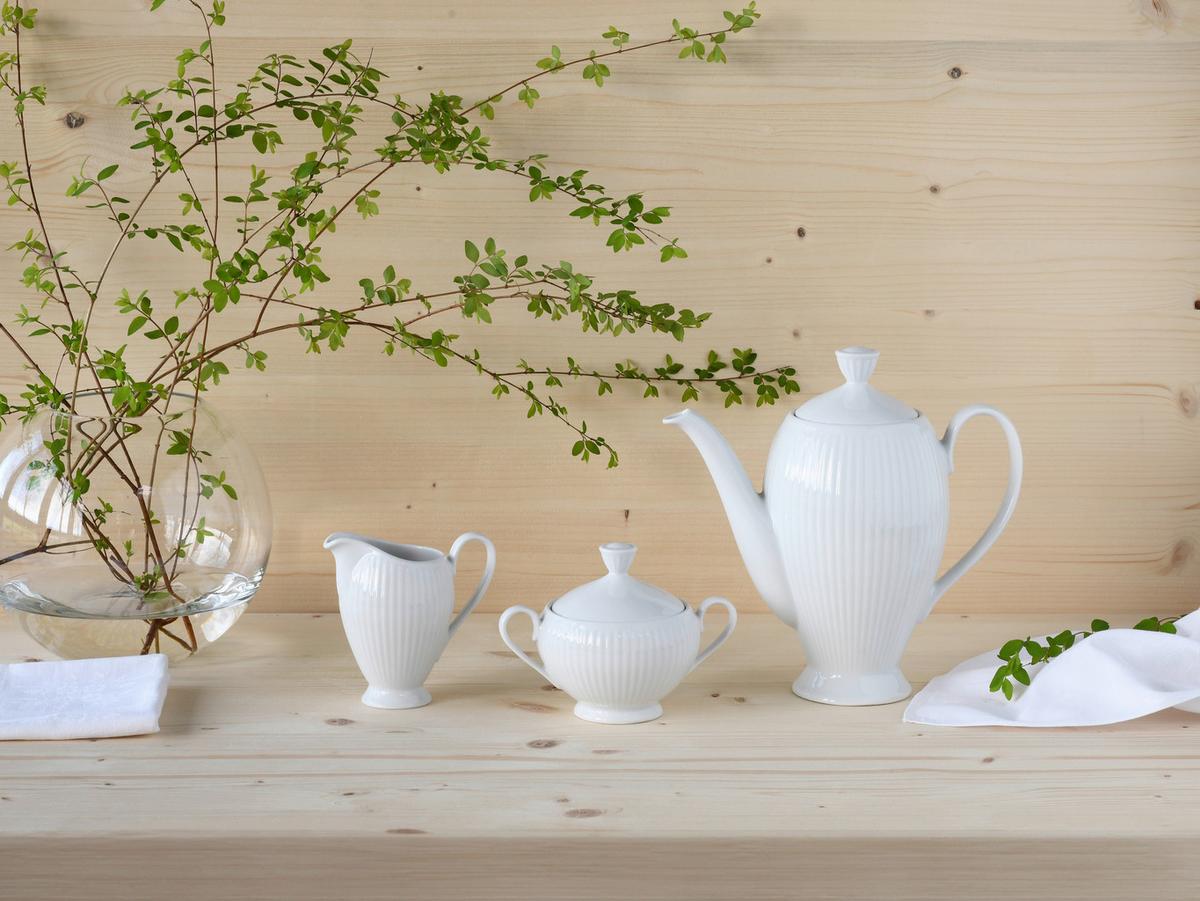 Kavni Servis Valencia, 3-Delni - bela, Design, keramika - Creatable