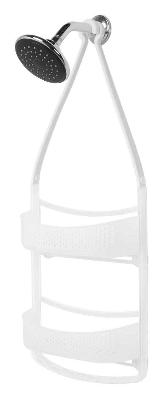 Duschregal Easy aus Kunststoff - Weiß, MODERN, Kunststoff (27,3/73,7/10cm) - Premium Living