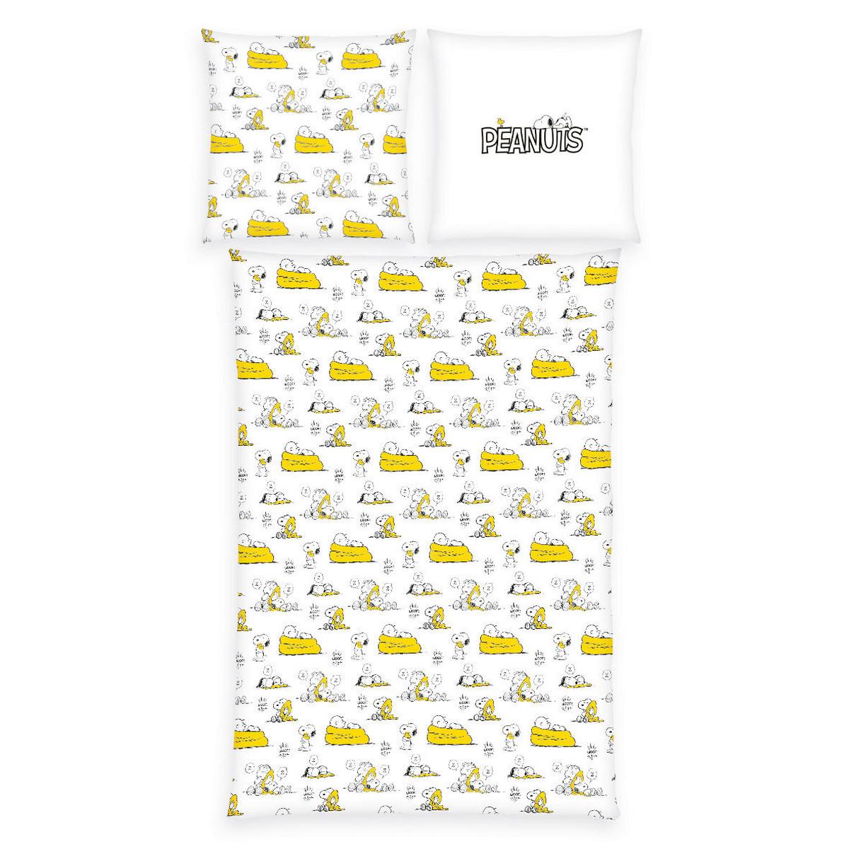 POŚCIEL MŁODZIEŻOWA SNOOPY - czarny/biały, Design, tkanina (135/200cm) - Herding