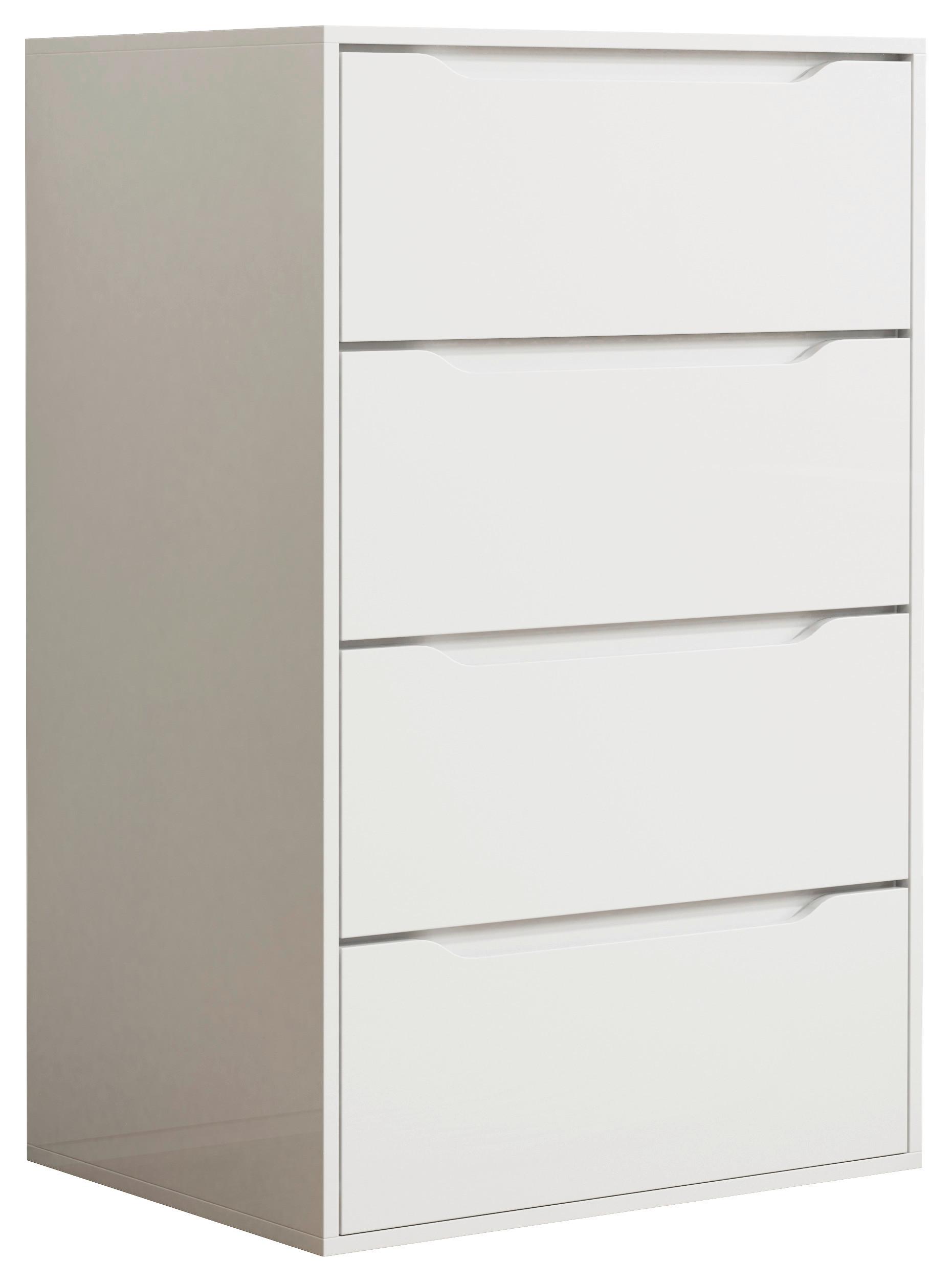 COMMODE MALIRA XL - blanc, Design, matériau de bois (65/102/48cm) - MID.YOU