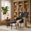 RELAXFÅTÖLJ AURORA - svart, Modern, metall/trä (68,5/99/90cm) - Bessagi Home