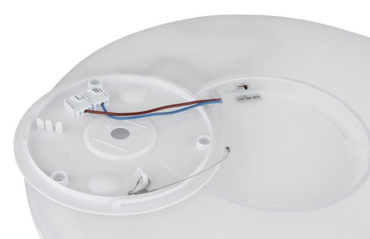 LED-Deckenleuchte Sapana max. 18 Watt - Opal/Weiß, Basics, Kunststoff (29,4/2,5cm) - Globo