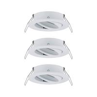 Deckenleuchte Choose! Spot Set max. 10 Watt, 3-teilig - Alufarben/Weiß, Basics, Metall (8,4cm) - Paulmann