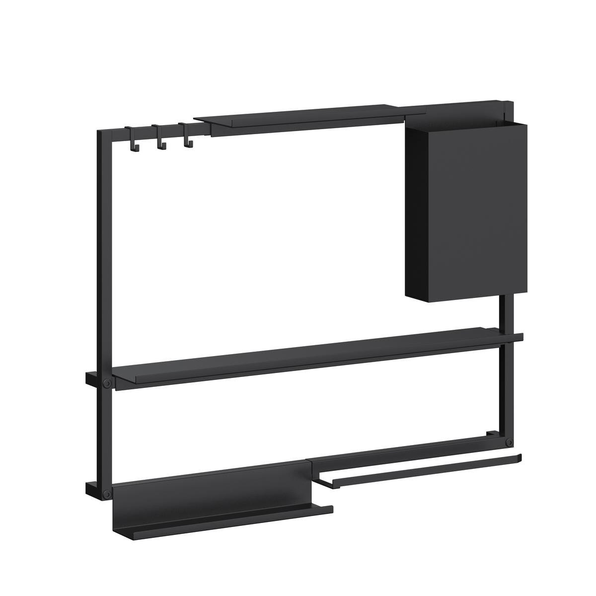 Rahmen Systemstyle Schwarz - Schwarz, MODERN, Metall (60/45/4,5cm) - System Style