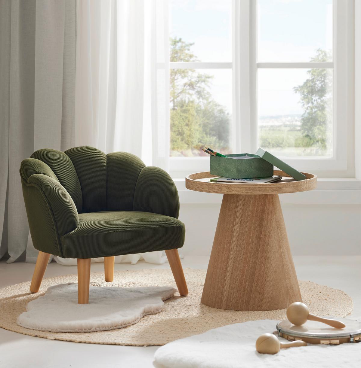 KINDERSESSEL PRINCESS -TREND- - Olivgrün, Modern (48/44/44cm) - Premium Living