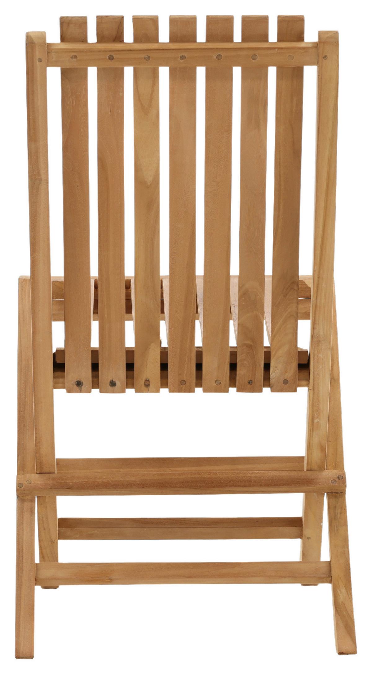 Gartenklappsessel Ghana ca. 43x98x47 cm Teakholz - Teakfarben, KONVENTIONELL, Holz (43/98/47cm) - Gardenson