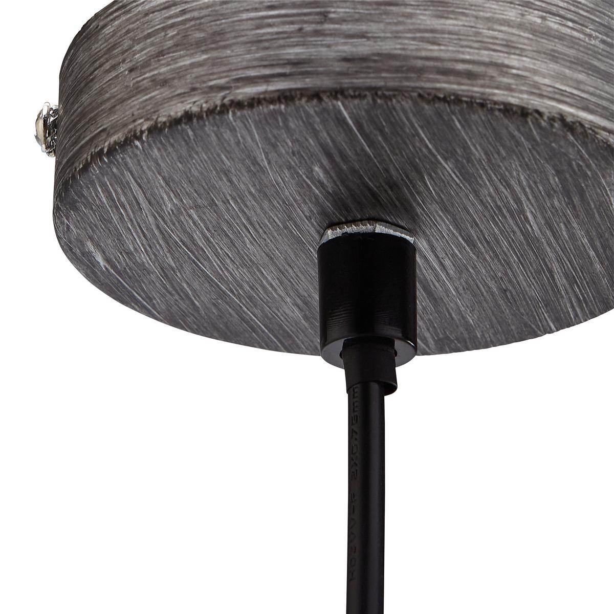 LAMPA WISZĄCA ALWINA - kolor srebrny/czarny, Modern, metal (30/119cm) - Modern Living