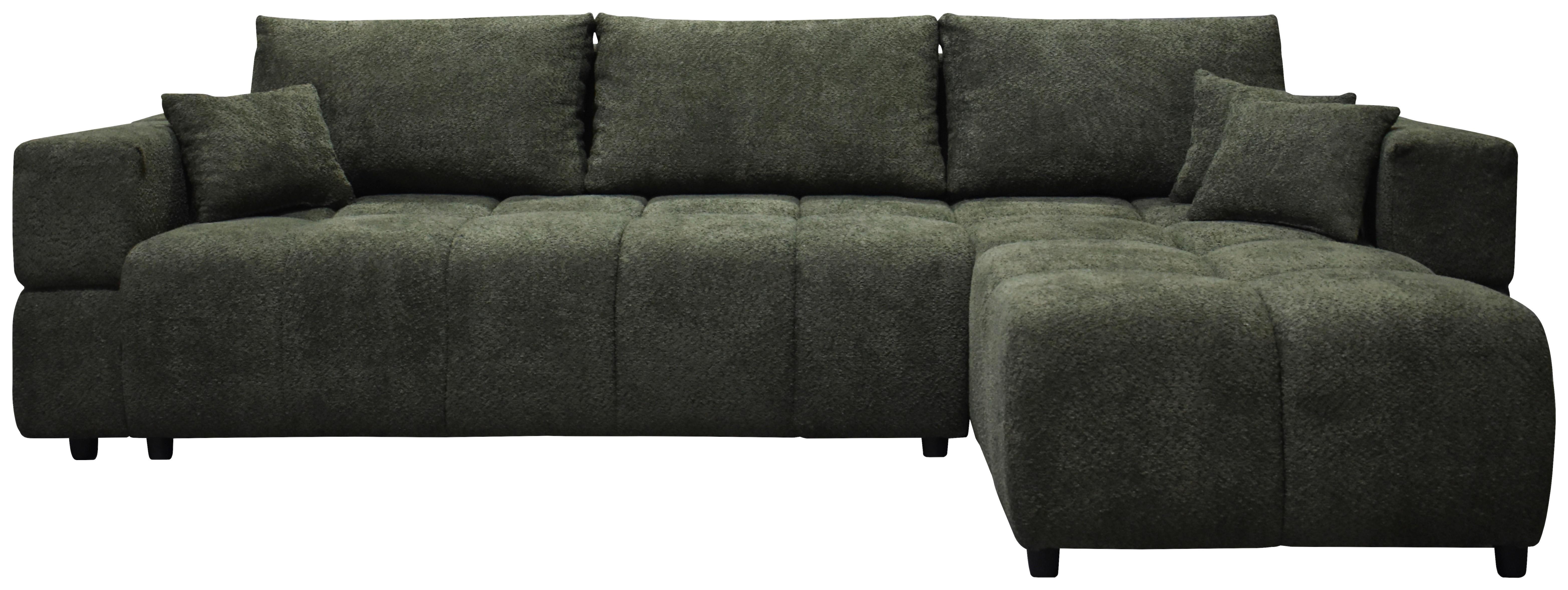 Kutna Garnitura Gabby - tamno zelena/crna, Moderno, drvni materijal/drvo (294/86/173cm)
