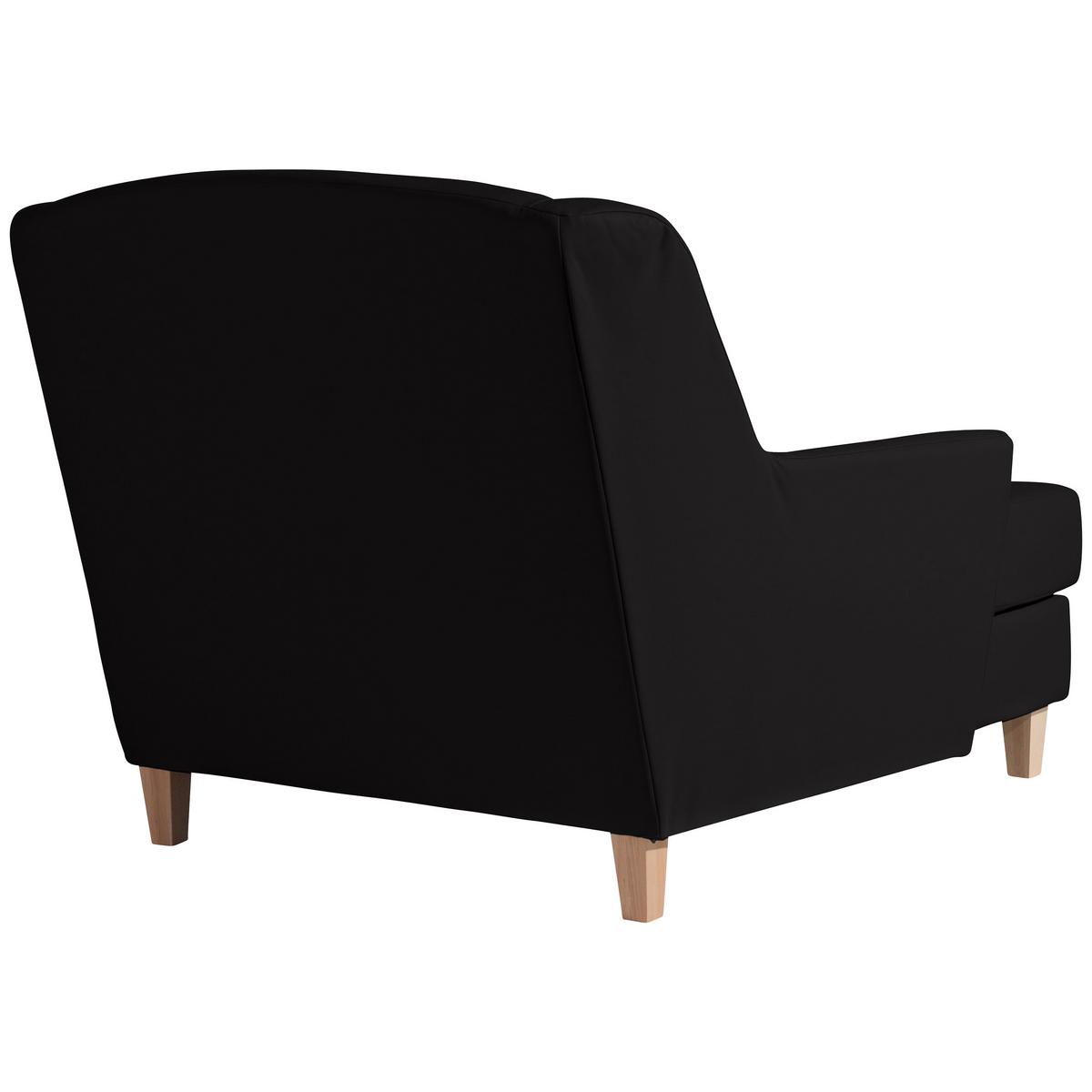 XXL-SESSEL JUDITH - Schwarz/Naturfarben, MODERN, Holz/Holzwerkstoff (136/107/142cm) - Max Winzer