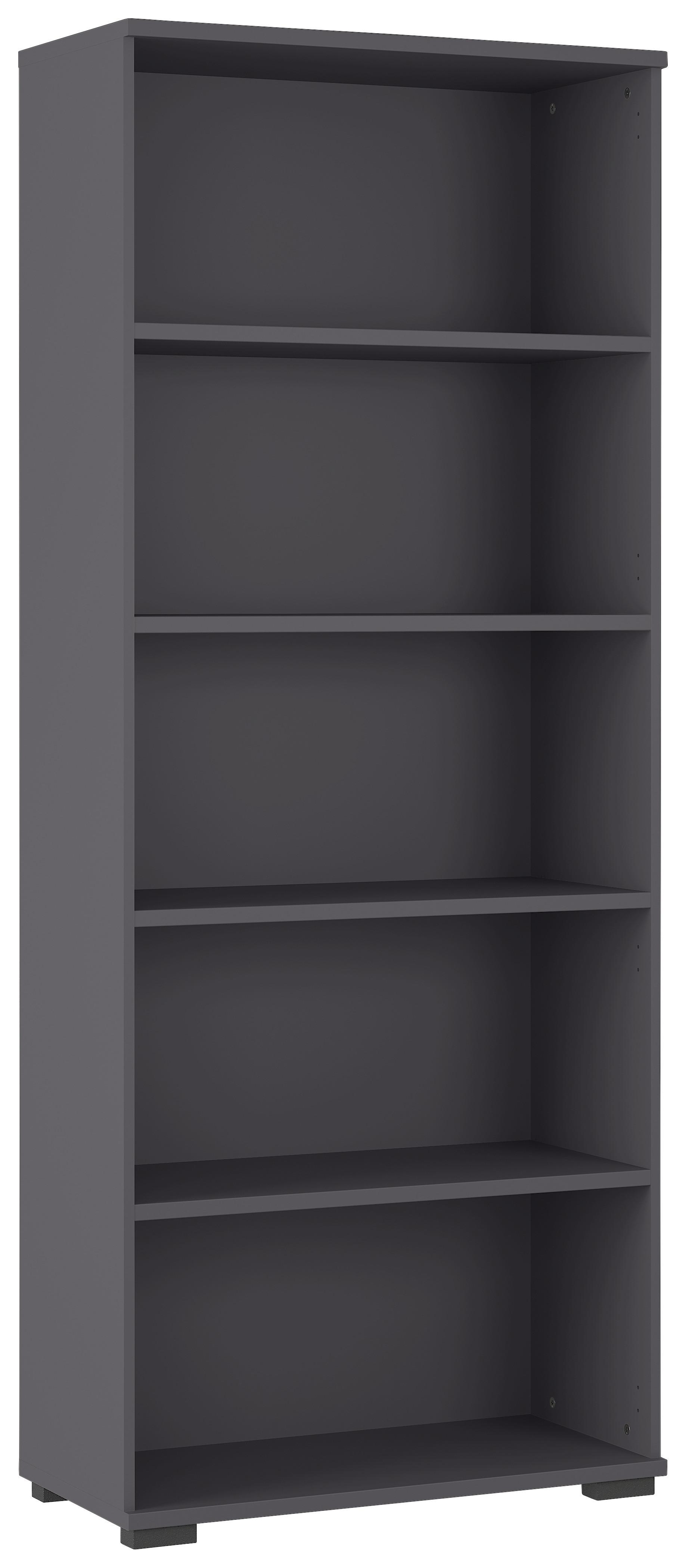 AKTENREGAL GW-PROFI 2.0 - Graphitfarben/Schwarz, KONVENTIONELL, Holzwerkstoff/Kunststoff (80/200/40cm) - Germania