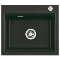 Spüle 500201 - Schwarz, MODERN, Keramik (57,5/51cm) - Systemceram