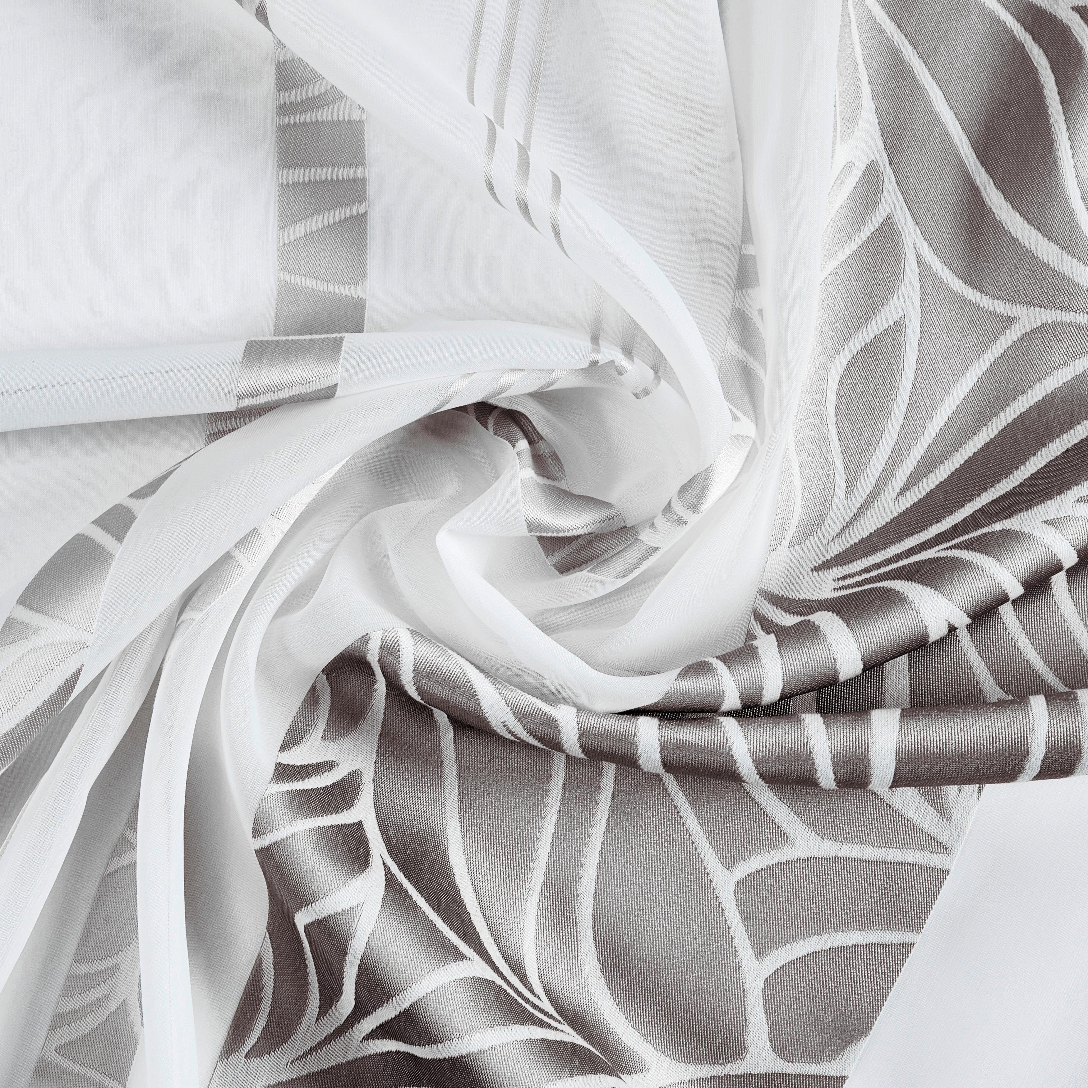 Fertigvorhang Anita in Grau ca. 140x245cm - Grau, KONVENTIONELL (140/245cm) - Modern Living