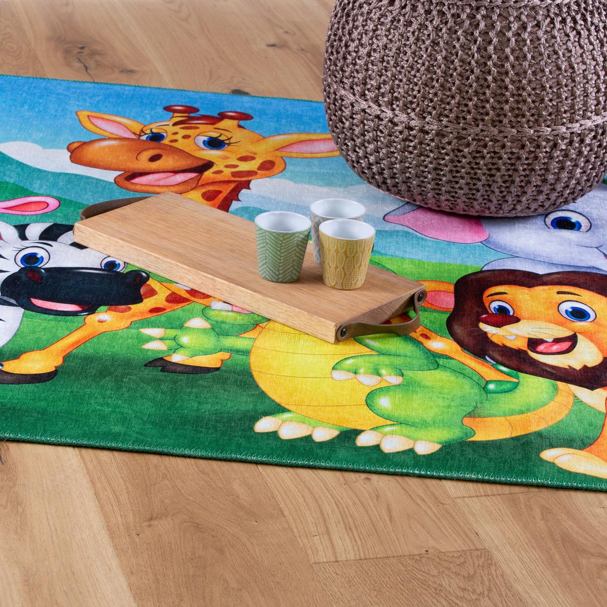 KINDERTEPPICH MY TORINO KIDS - Grün, Design, Textil (160/230cm) - Ben'n'jen