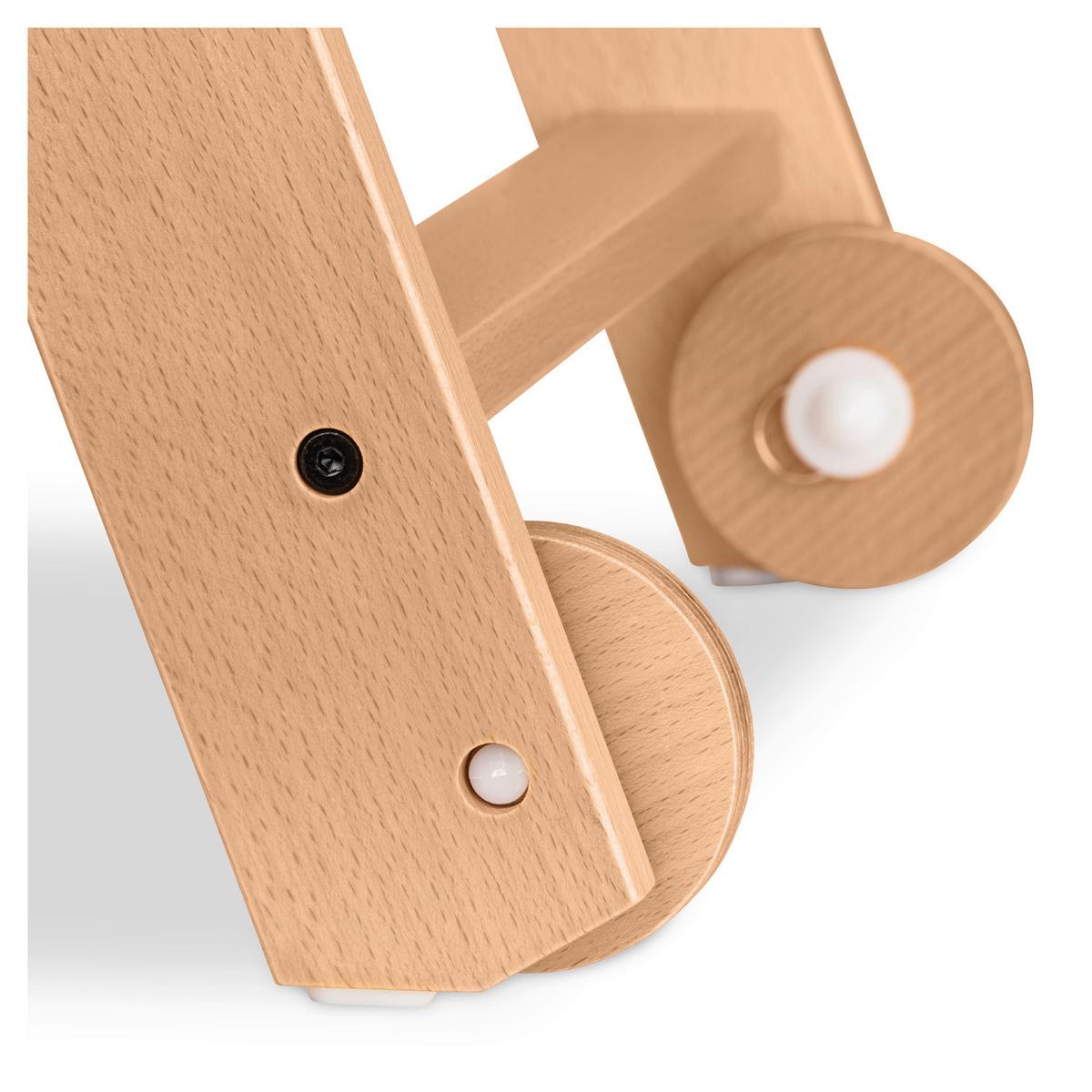 WYSOKIE KRZESŁO 66404 BETA+ - kolor bukowy, Basics, drewno (48/79/58cm) - Hauck