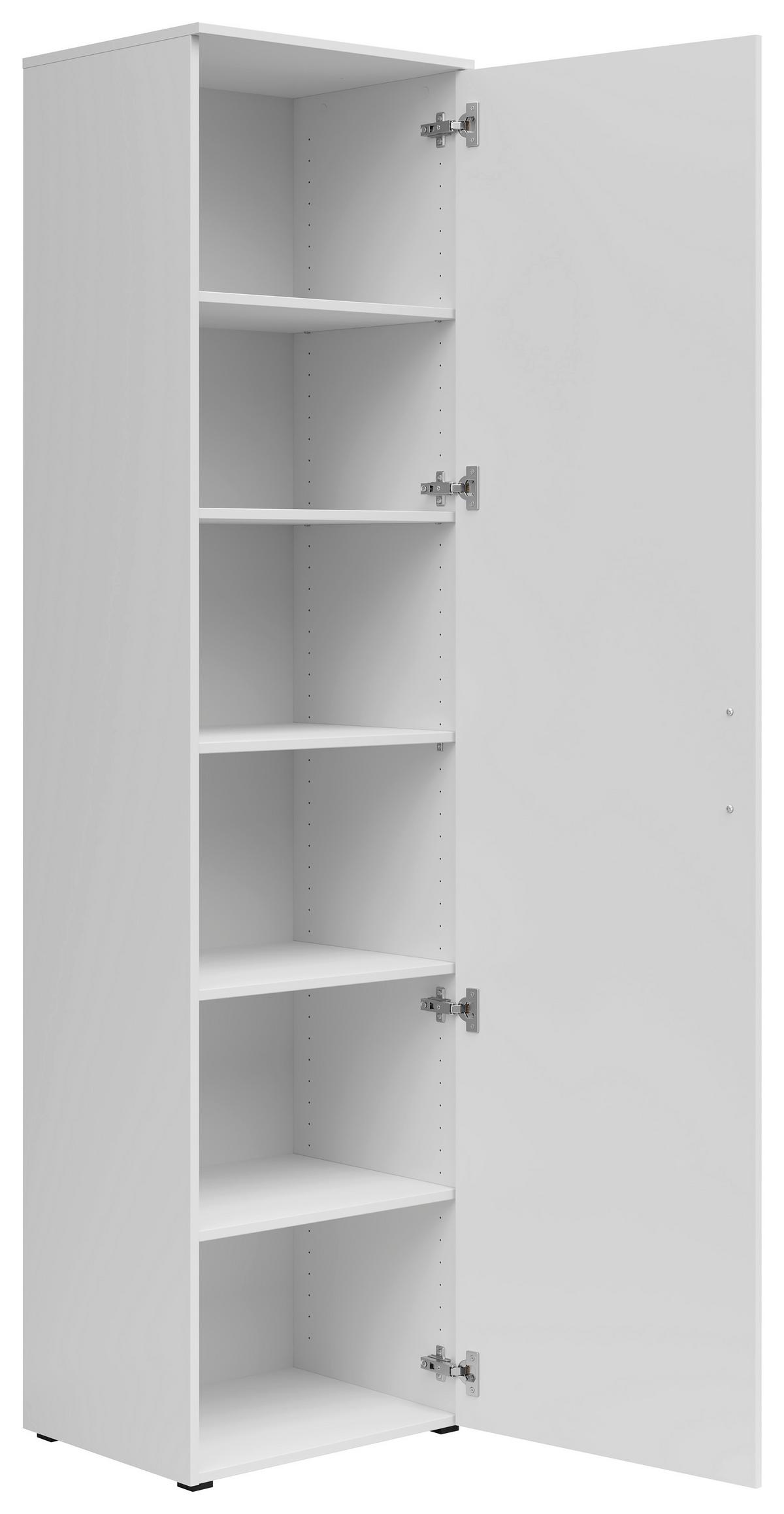 Omara Multistauraum - črna/bela, Moderno, umetna masa/leseni material (50/195/40cm) - Premium Living