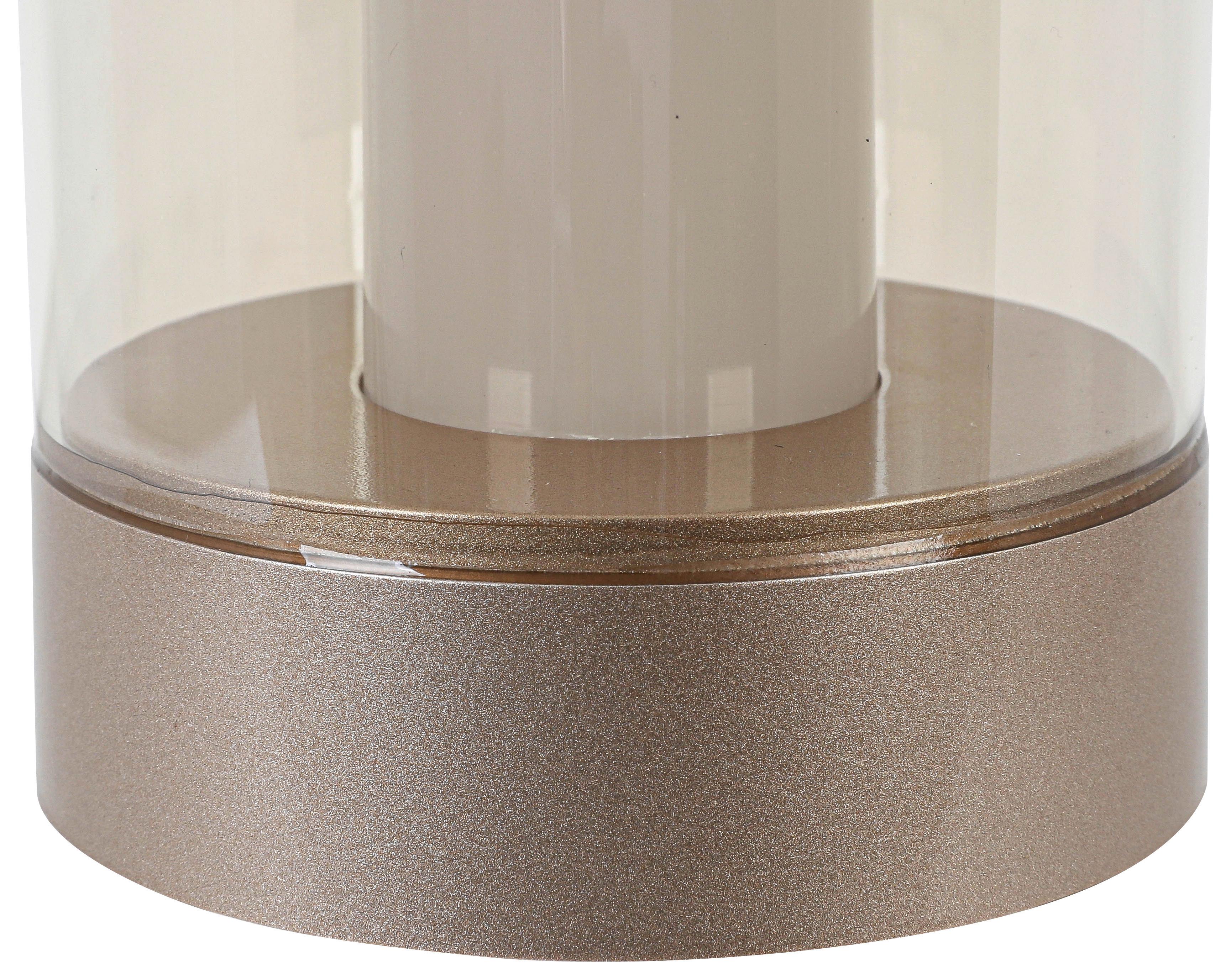 LED-DEKORATIONSLAMPA FLAMMI - vit/kromfärg, Modern, metall/glas (8,5/13cm) - Mömax