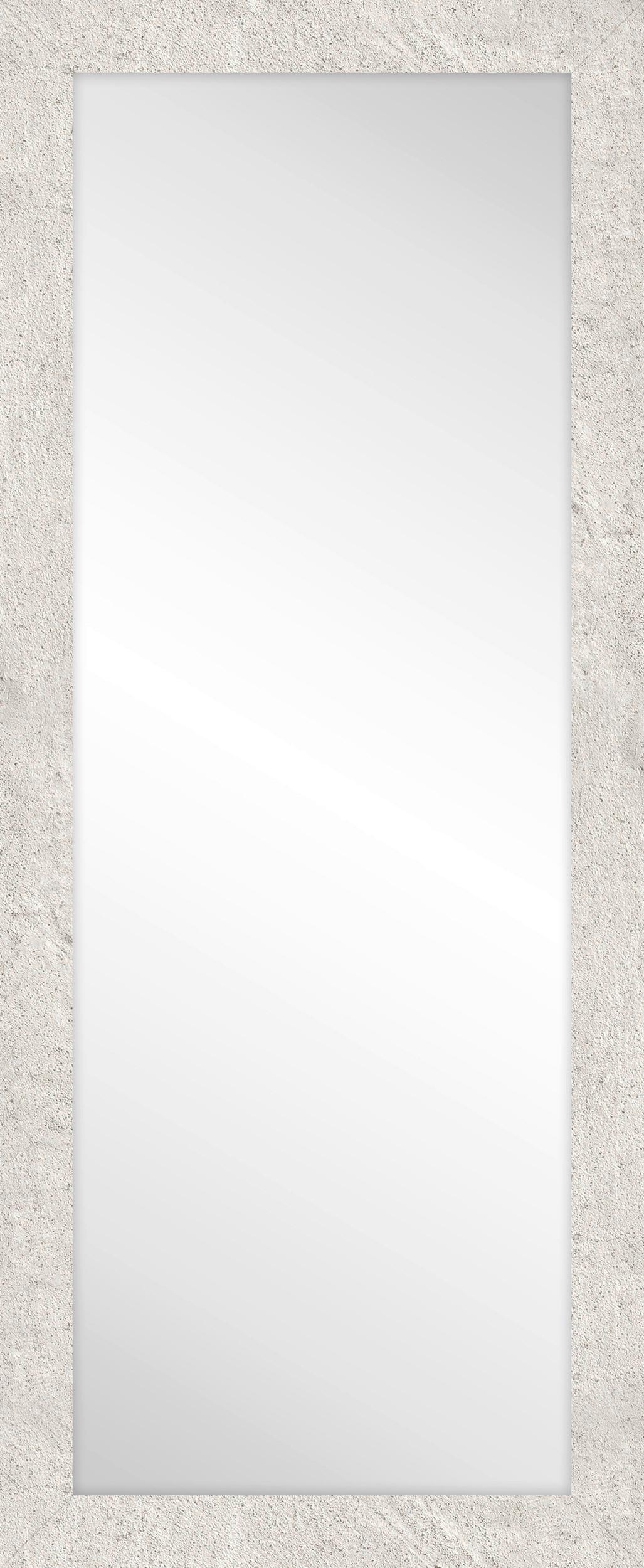Oglindă Paraiso - alb/gri, Modern, sticlă/material pe bază de lemn (71/172/3cm) - Premium Living