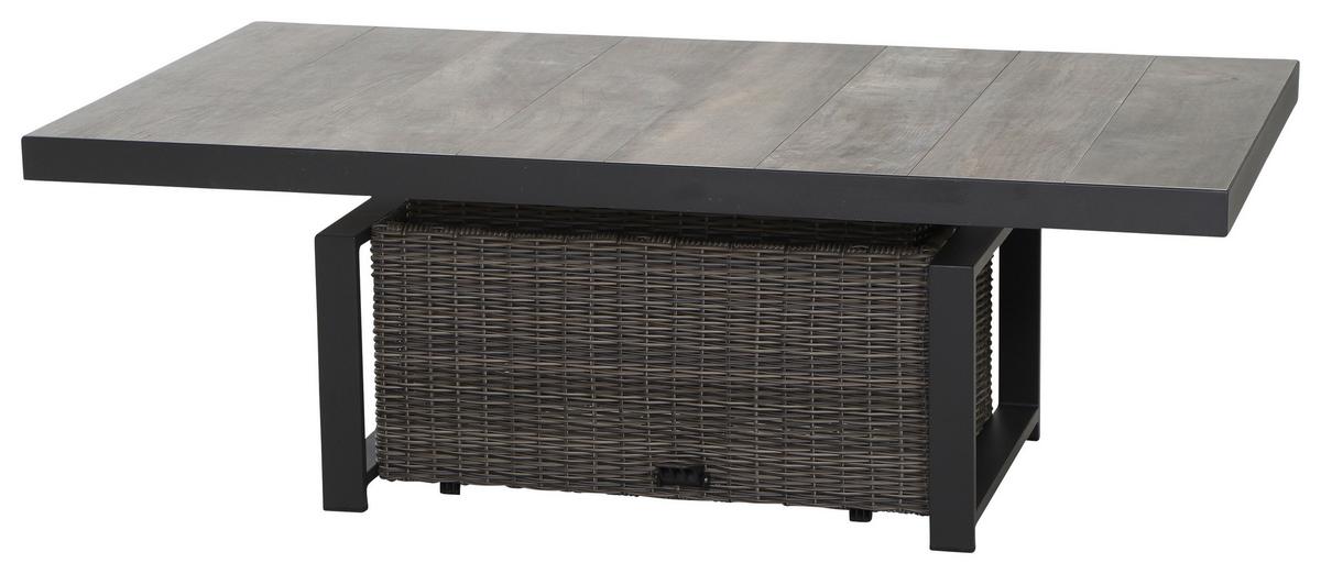 Loungegarnitur Corido Grau - Basics, Keramik/Kunststoff (72/103/160cm) - Siena Garden