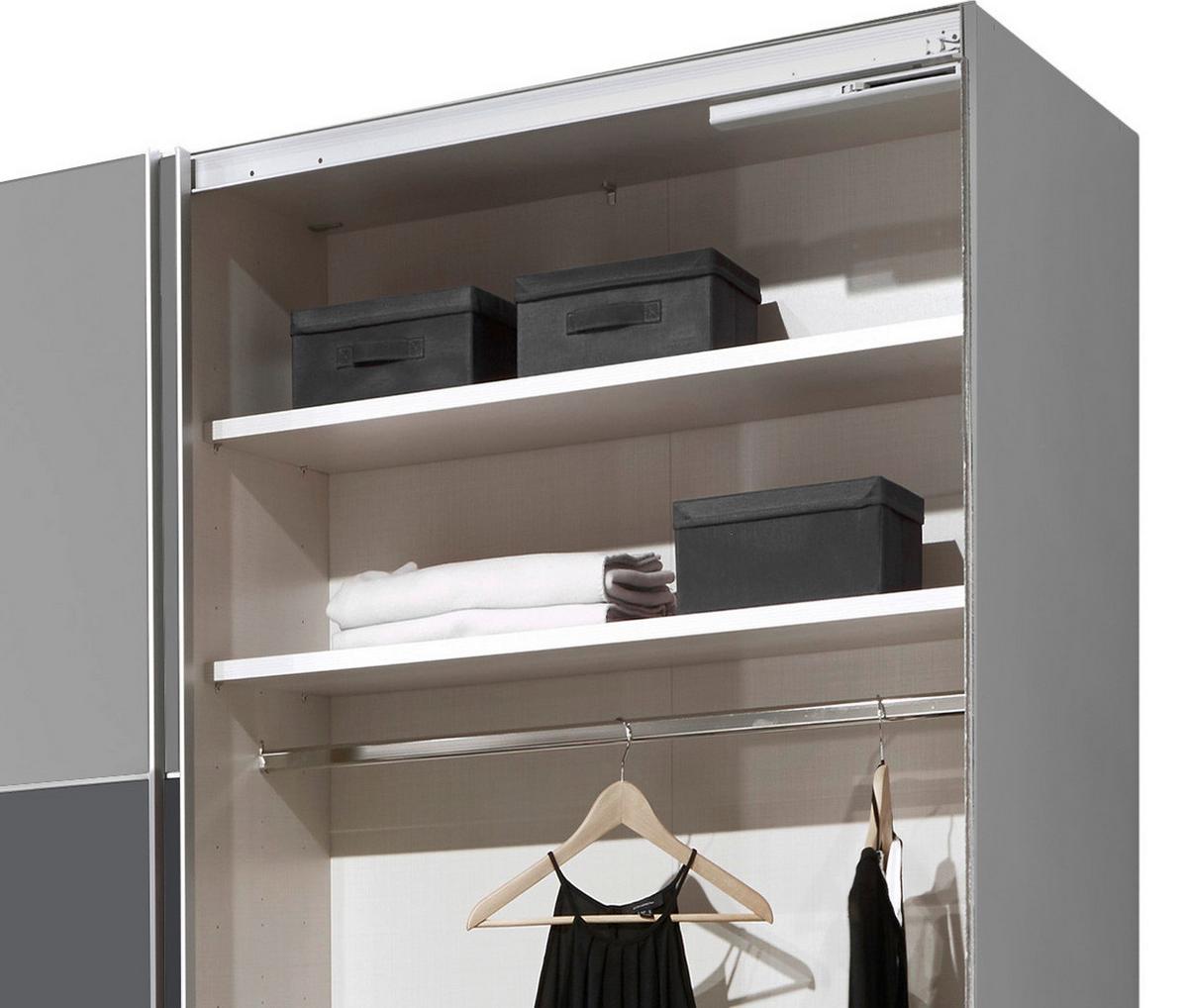 Ormar S Kliznim Vratima Includo - siva/tamno siva, Moderno (249/222/68cm) - Premium Living