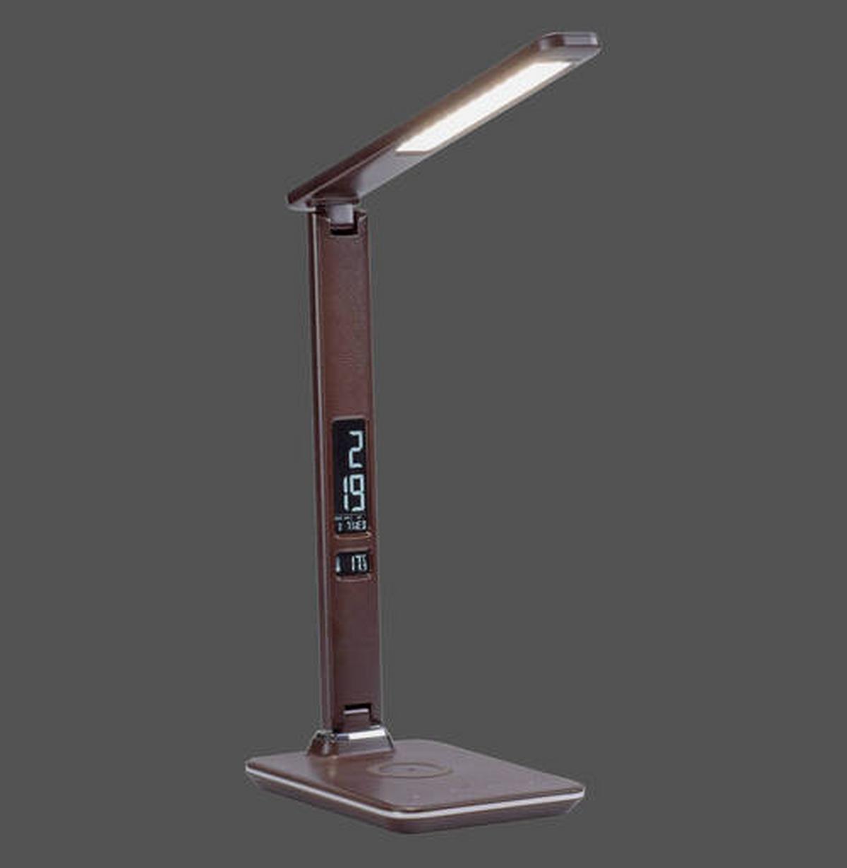 LED-Tischleuchte Adriano in Braun max. 6 Watt - Braun, Basics, Kunststoff/Metall (31/14/60cm) - Paul Neuhaus