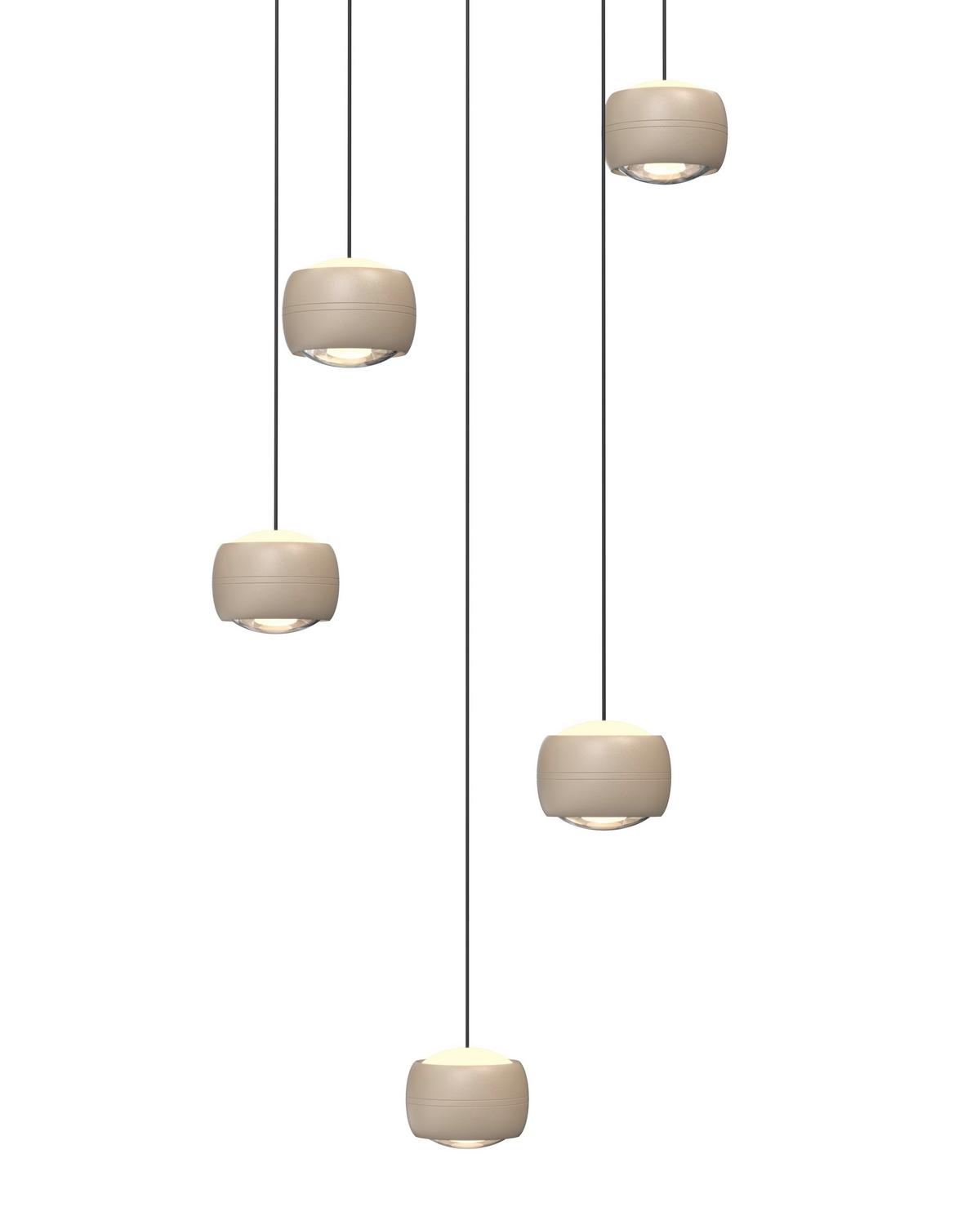 LAMPA WISZĄCA LED 5039-513 QUIBERON - kolor piaskowy, Basics, metal (42/180/42cm)