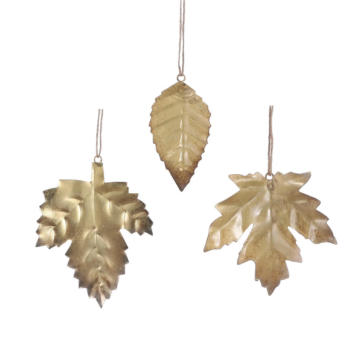 Függődísz Blatt - aranyszínű, Romantik / Landhaus, fém (11,5/14,5cm) - Modern Living