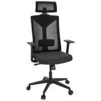 Pisarniški Stol Kodiak, Črna - črna, Moderno, kovina/umetna masa (68/121cm) - MID.YOU