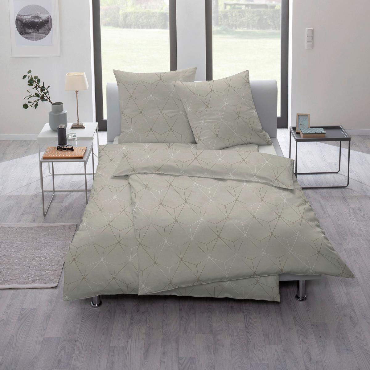 POŚCIEL CUNEO - brązowy, Design, tkanina (135/200cm) - Estella