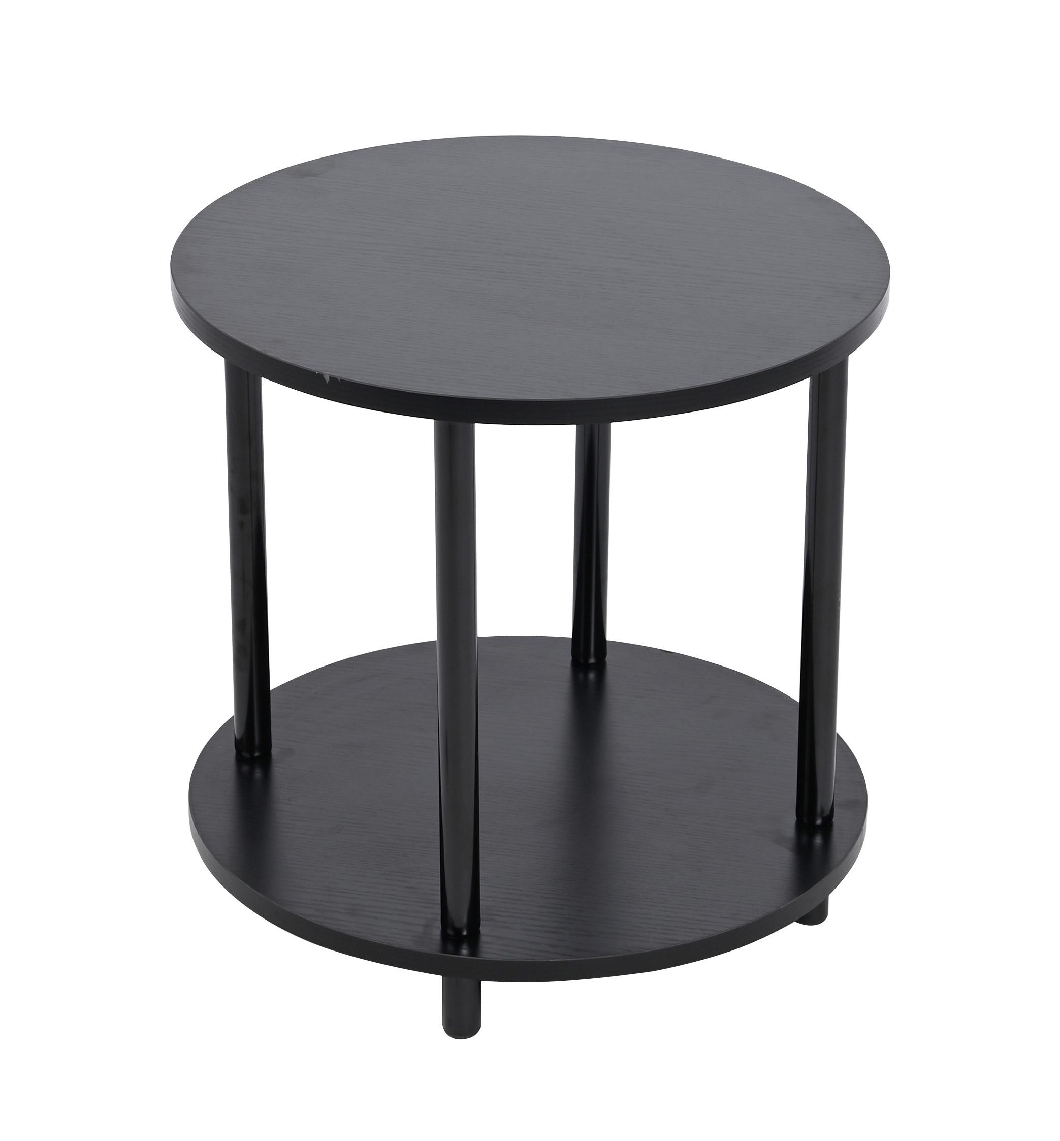 SIDOBORD NEAPEL -SB- - svart, Modern, metall/trämaterial (40/40cm) - Mömax