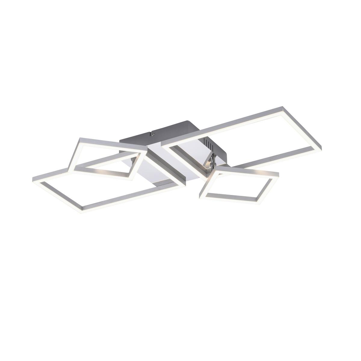 LED-Deckenleuchte Iven max. 40 Watt - Alufarben/Nickelfarben, Basics, Kunststoff/Metall (65/75/33,8cm)