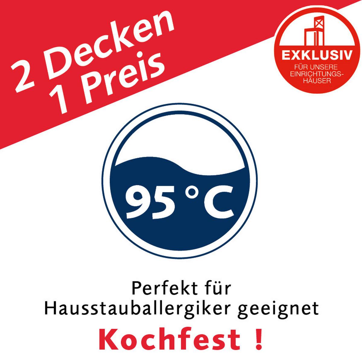 KOMPLET POŚCIELI DAS WASCHWUNDER - biały, Basics (135/200cm) - Billerbeck