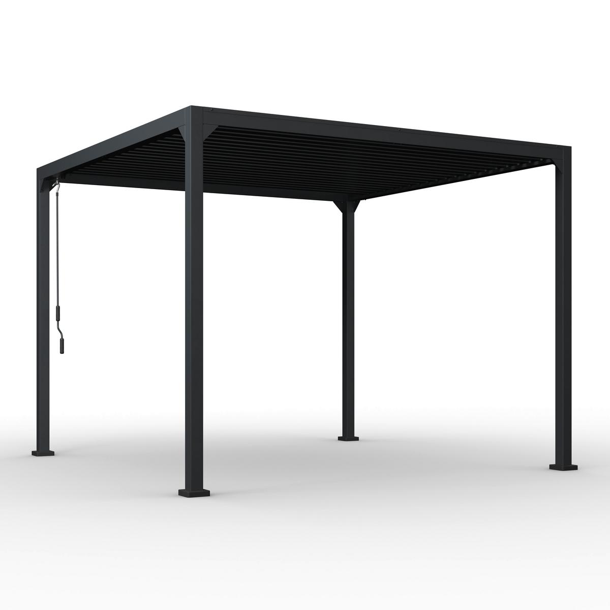 Pavilon Sunny - antracit, Modern, fém (300/300/277cm) - Mömax