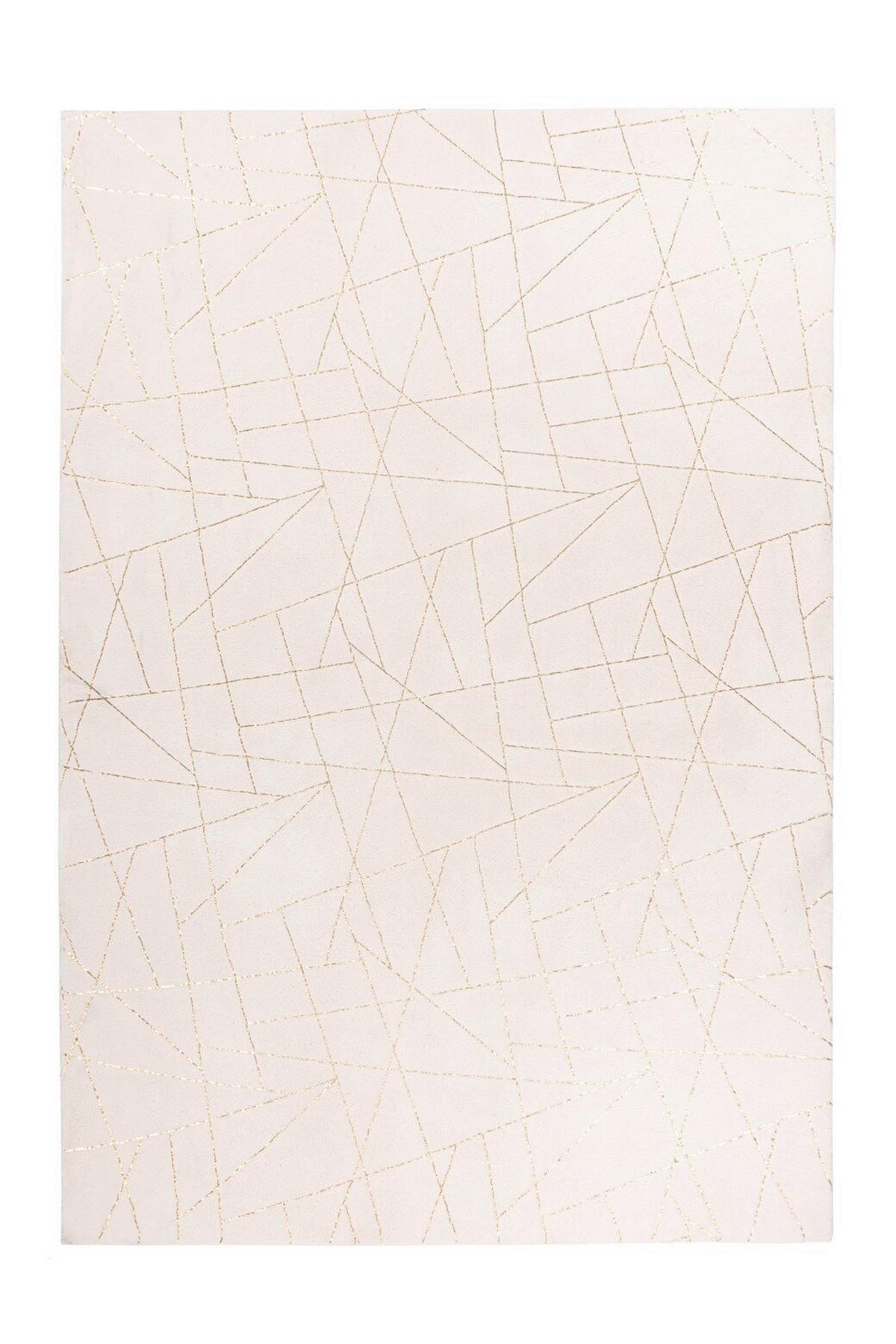 FLACHWEBETEPPICH BIJOU 125 - Goldfarben/Creme, Konventionell, Textil (120/170cm) - Kayoom