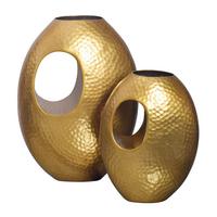 Vase Wl7.188 - Goldfarben, Design, Metall (29cm) - Livetastic