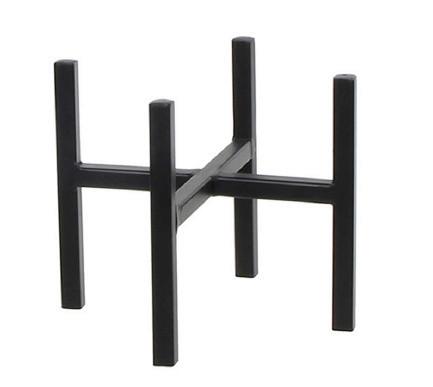 Pflanzentopfstütze Solido 1 in Schwarz - Schwarz, Basics, Metall (16,5/16cm) - Modern Living