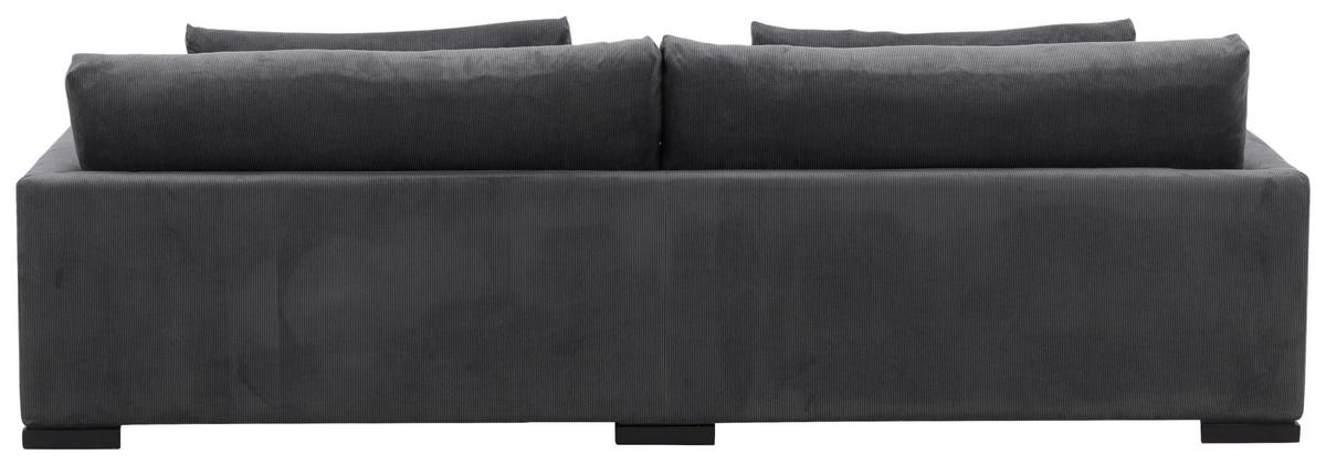 3-SITZER-SOFA DURHAM - Dunkelgrau, Design, Holz/Textil (270/82/105cm) - Livetastic
