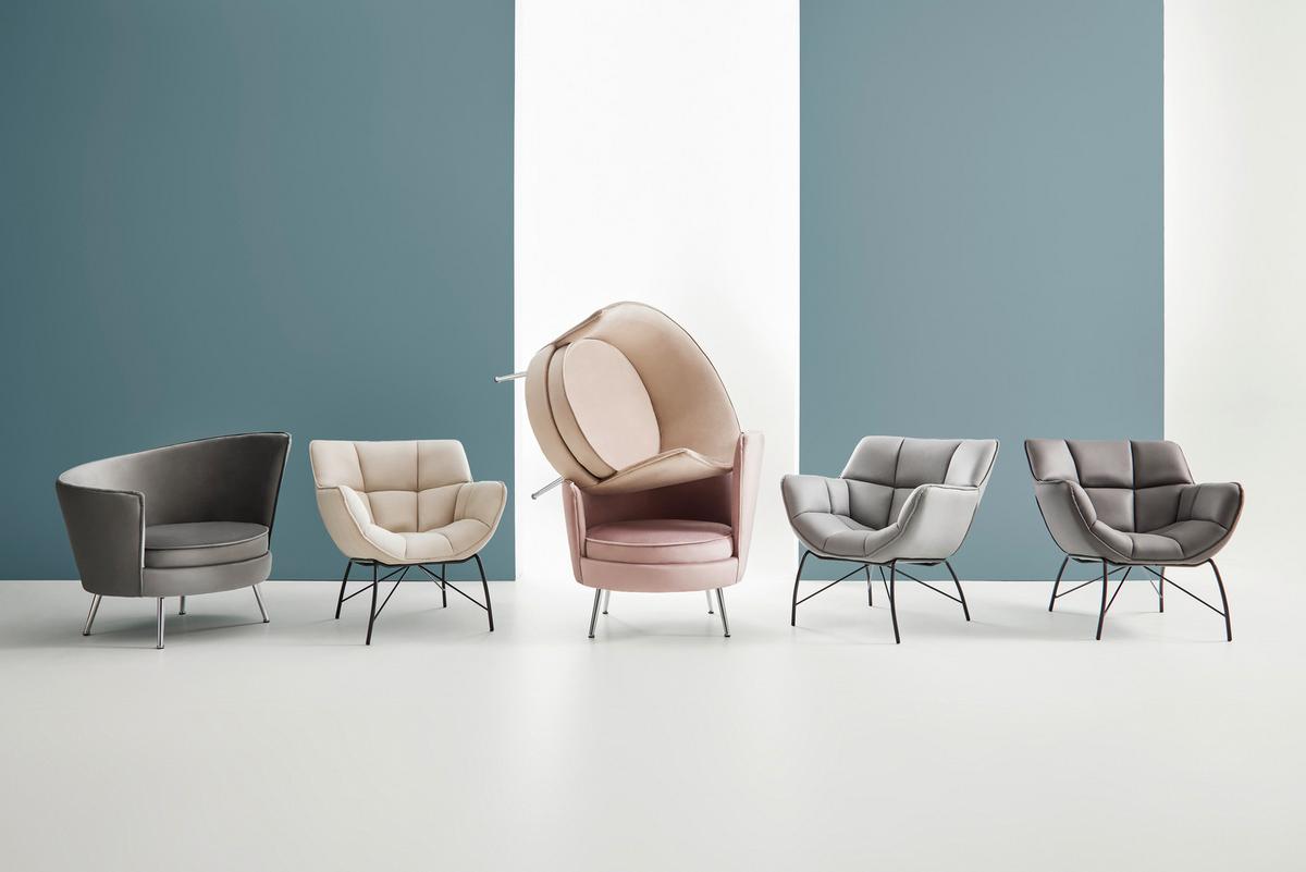 Relaxsessel Cherie Dunkelgrau Samt - Chromfarben/Dunkelgrau, MODERN, Textil/Metall (87/83/85cm) - Bessagi Home