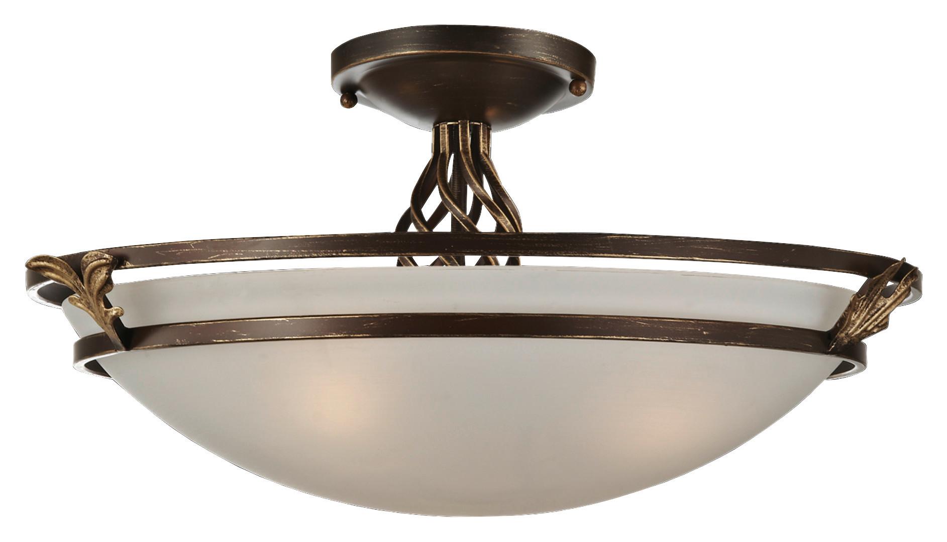 DECKENLEUCHTE COMBINARE - Bronzefarben, Trend, Glas/Metall (48/28/48cm) - MAYTONI