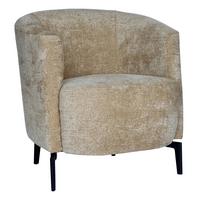 Fotelja Elba - svijetlo žuta/crna, tekstil/metal (70/76/72cm) - Modern Living