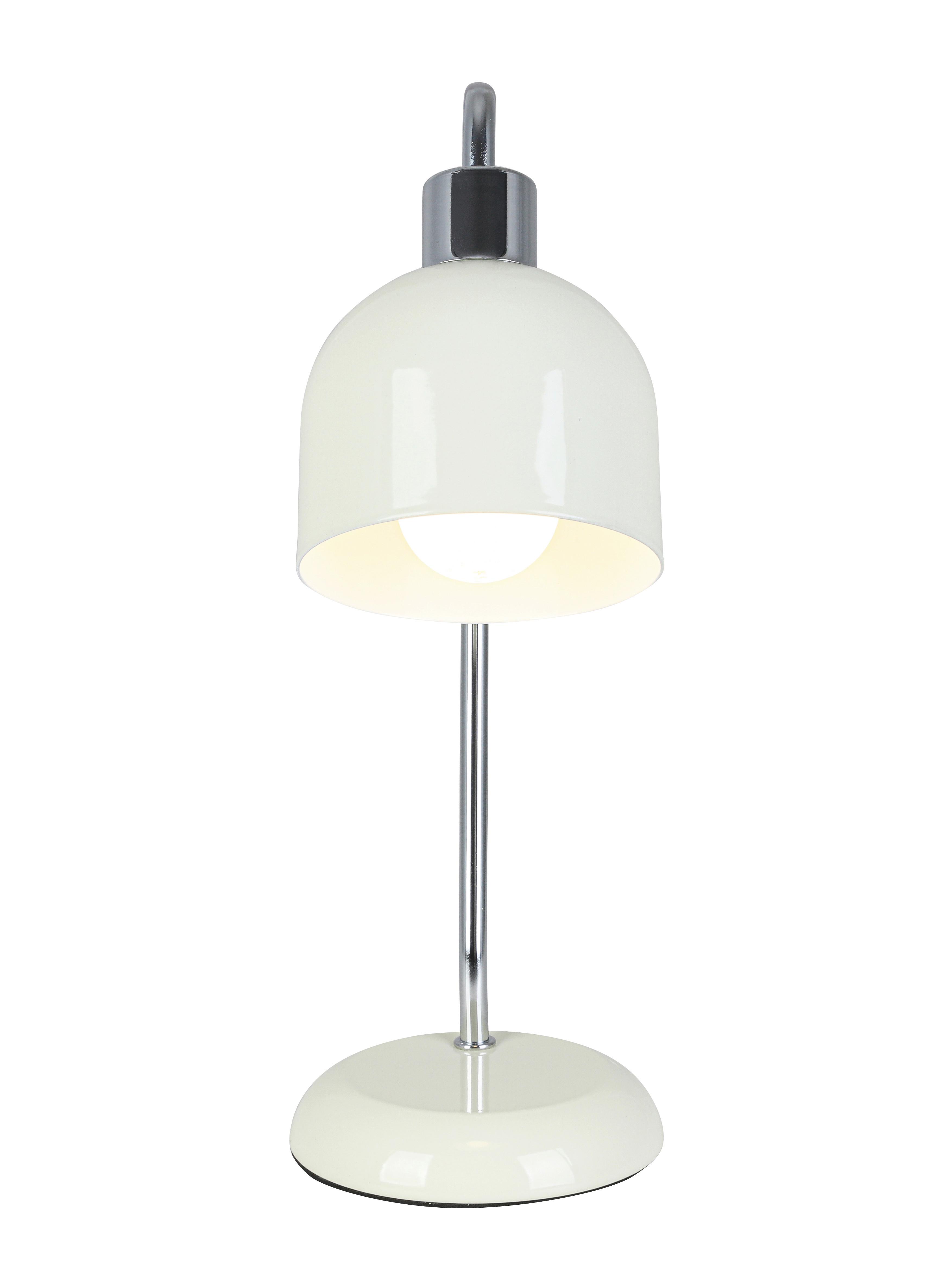 BORDSLAMPA ILKA - vit/kromfärg, Modern, metall/plast (27/12/35cm) - Mömax