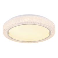 Led Stropna Svjetiljka Opal - prozirno/boje kroma, Konvencionalno, metal/plastika (40/8cm) - Globo
